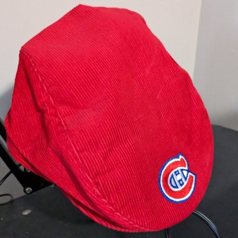 Montreal Canadiens Habs Vintage Corduroy Hat 1980s Hockey Cap
